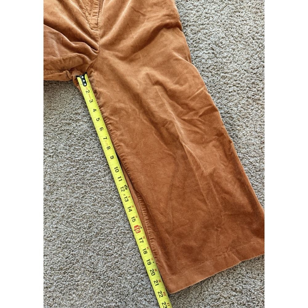 Boden Pants Womens Size 8R Brown Corduroy Wide Leg Cropped High Rise Casual - Picture 6 of 7